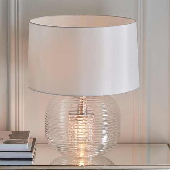 Zelma Table Lamp In Satin Brass With Gold Effect Chains